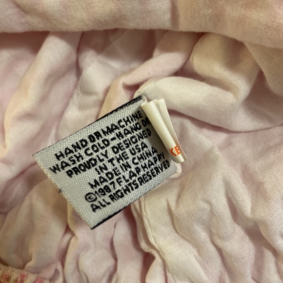 The Original Flap Hat pink and white stripe size S - Picture 5 of 5